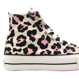 Limited edition Chuck Taylor All Star Lift High Pink Leopard - Women's Sz9